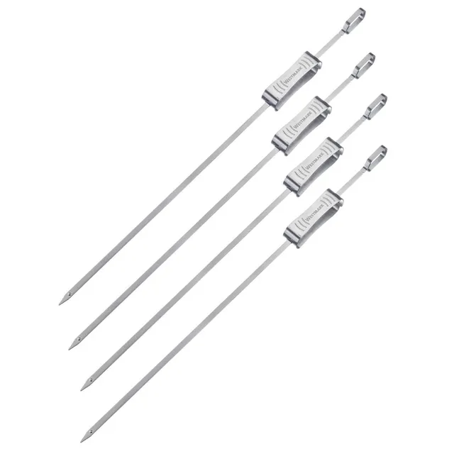 westmark-15972270-lot-de-4-brochettes-barbecue-extra-longues-en-acier-inoxydable image 1