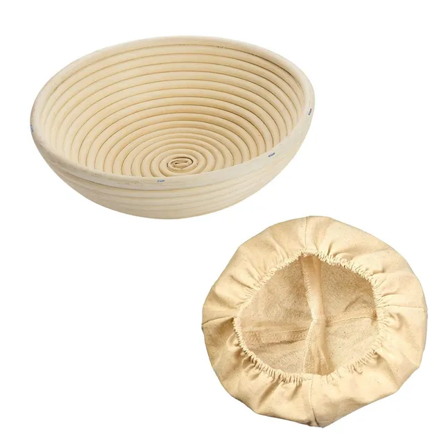 westmark-3206227b-panier-fermentation-rond-en-rotin-avec-housse-en-coton-beige-c image 1