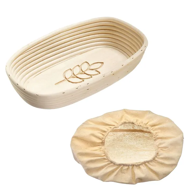 westmark-3235227b-panier-fermentation-ovale-avec-pi-housse-coton-rotin-naturel-e image 1
