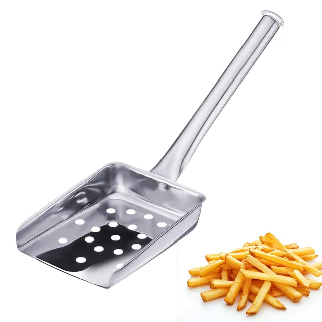 westmark-pelle-frites-et-popcorn-en-acier-inoxydable-26-cm-bord-relev-et-perfora image 1