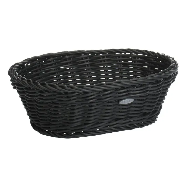 saleen-2038919-corbeille-ovale-noir-25-5-x-19-x-8-cm-en-vannerie-synth-tique-ali image 1