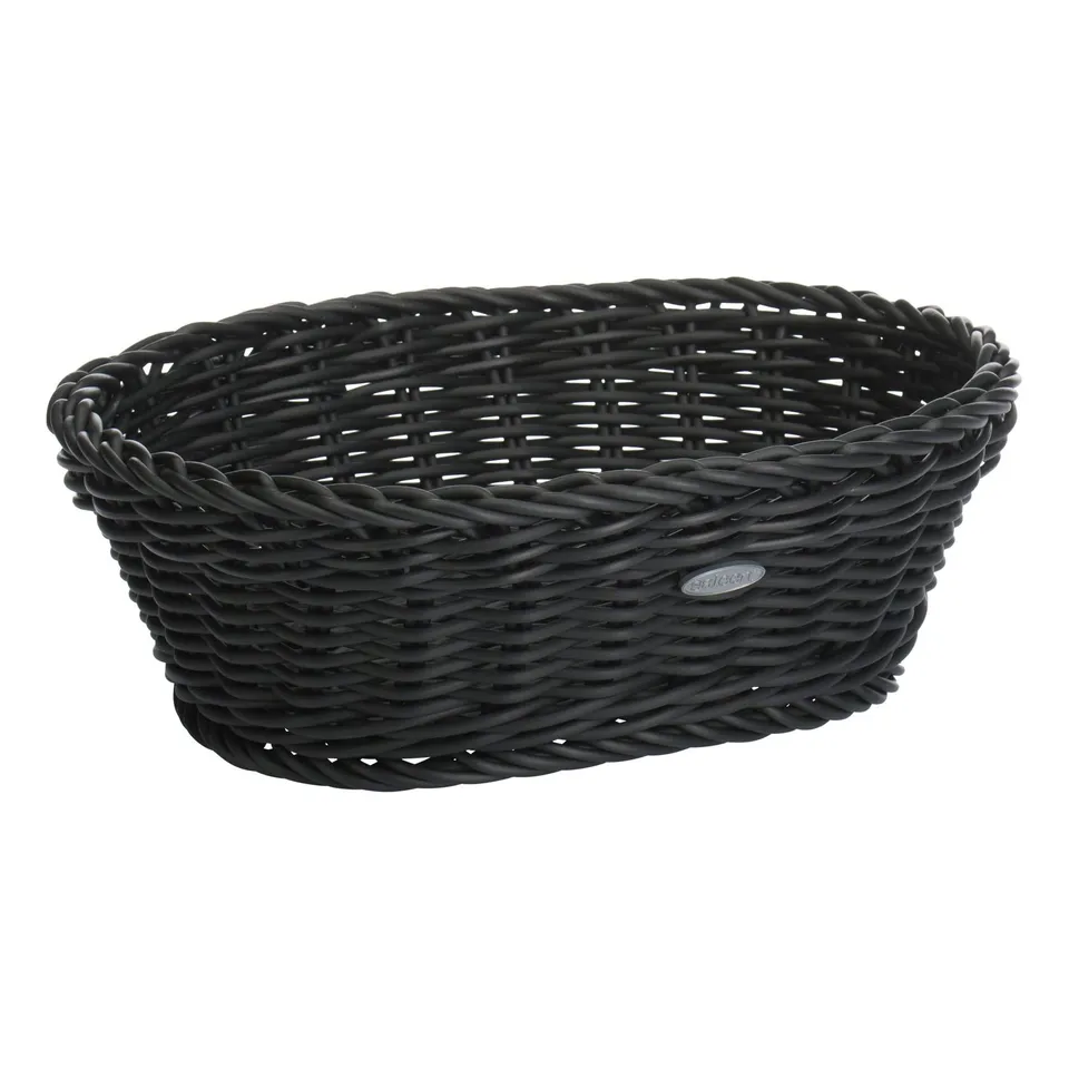 saleen-2038919-corbeille-ovale-noir-25-5-x-19-x-8-cm-en-vannerie-synth-tique-ali image 1