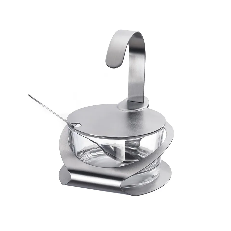 westmark-65112260-wien-pot-parmesan-sucre-4-pi-ces-150-ml-en-verre-et-acier-inox image 1