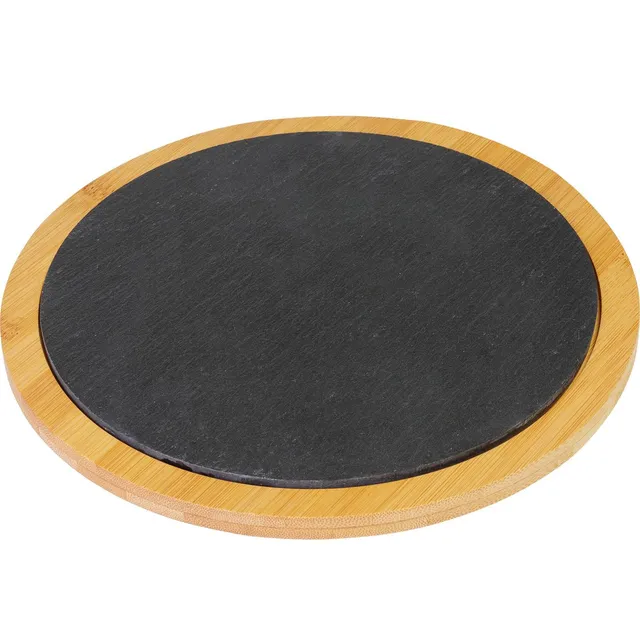 westmark-696122e1-tapas-friends-planche-de-service-ronde-28-cm-en-bambou-et-ardo image 1