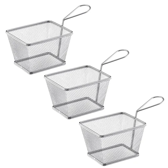 westmark-tapas-friends-691022e2-lot-de-3-paniers-frites-de-service-en-acier-inox image 1