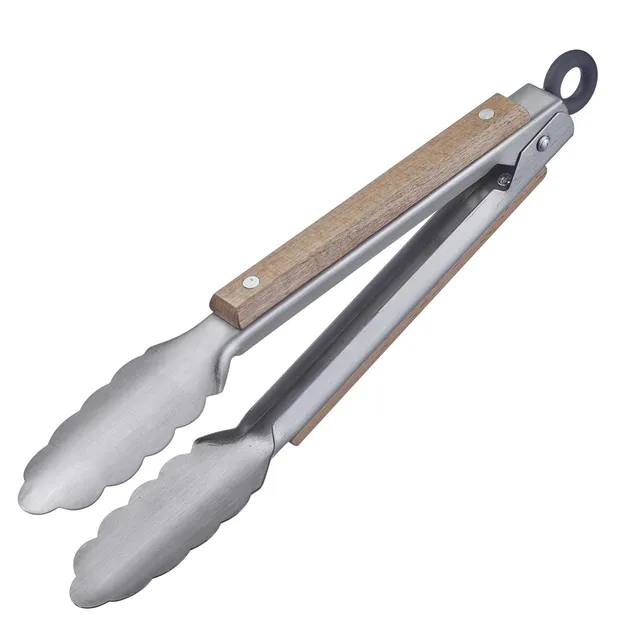 westmark-16272270-pince-barbecue-classic-wood-mini-acier-inoxydable-et-poign-es- image 1