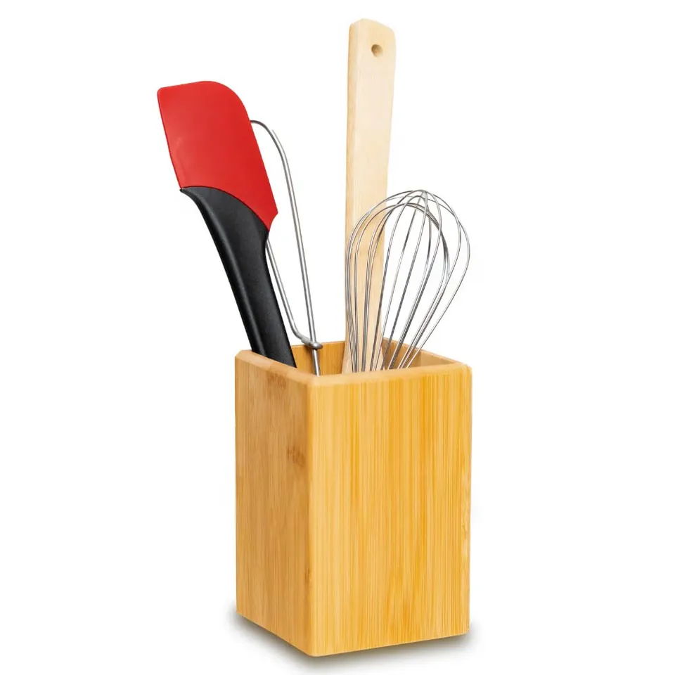 westmark-tapas-friends-porte-ustensiles-organisateur-de-cuisine-en-bambou-carr-1 image 1