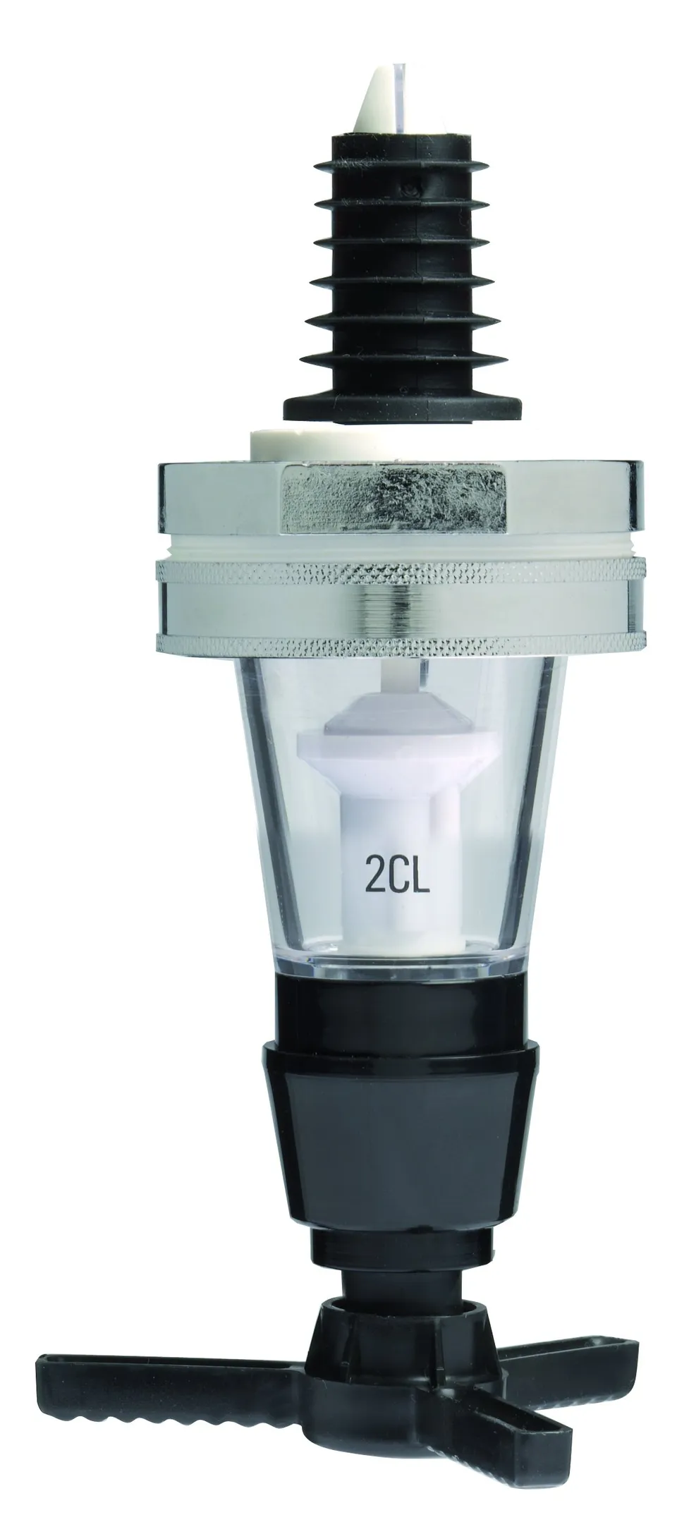 westmark-95202230-dosage-professional-bec-verseur-mesureur-2-cl-noir-pour-boutei image 1