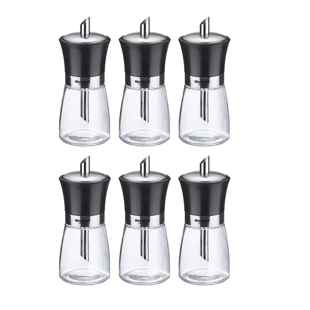 westmark-63592611-pr-sentoir-sucre-avec-6-dosettes-capacit-190-ml-verre-acier-in image 1