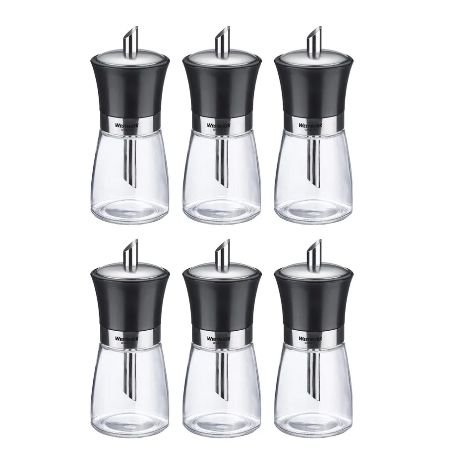 westmark-63592611-pr-sentoir-sucre-avec-6-dosettes-capacit-190-ml-verre-acier-in image 1