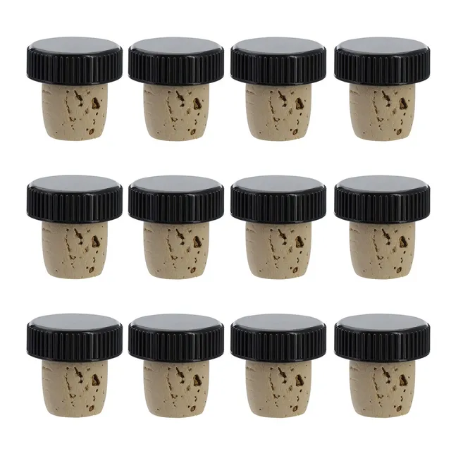 westmark-482020e4-lot-de-12-bouchons-de-bouteille-en-li-ge-naturel-pour-goulots- image 1