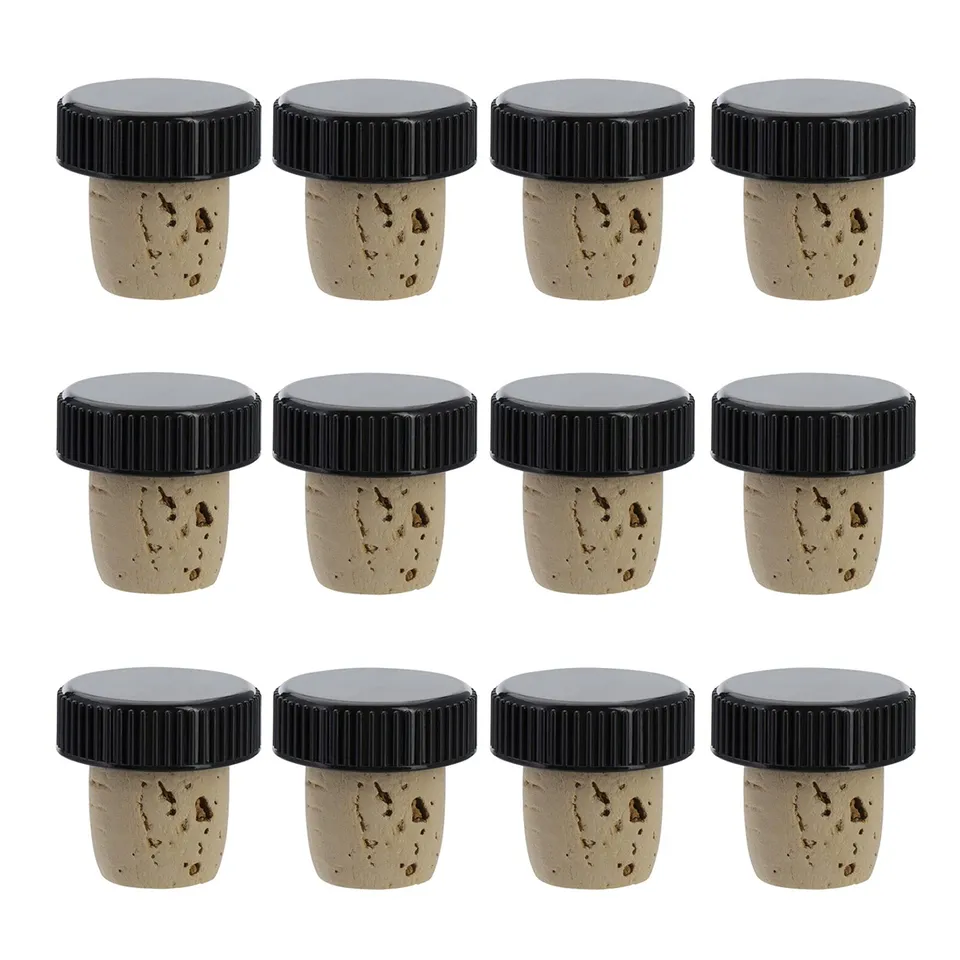 westmark-482020e4-lot-de-12-bouchons-de-bouteille-en-li-ge-naturel-pour-goulots- image 1