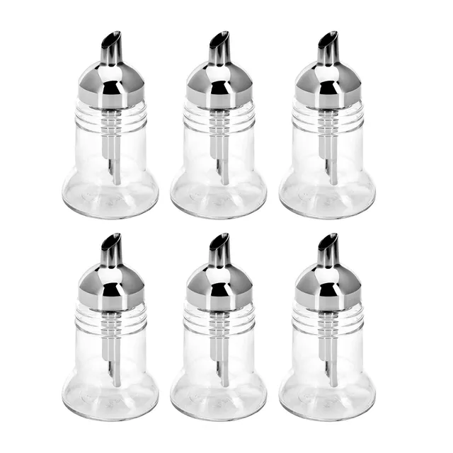 westmark-634322e2-paris-chrome-lot-de-6-doseurs-sucre-en-verre-et-abs-chrom-150- image 1