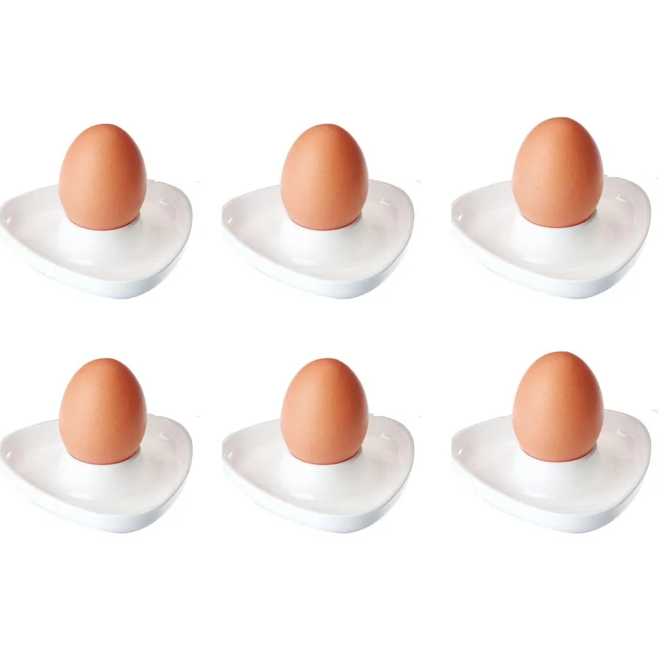 westmark-20702241-coquetiers-triangulaires-empilables-lot-de-6-plastique-ps-blan image 1