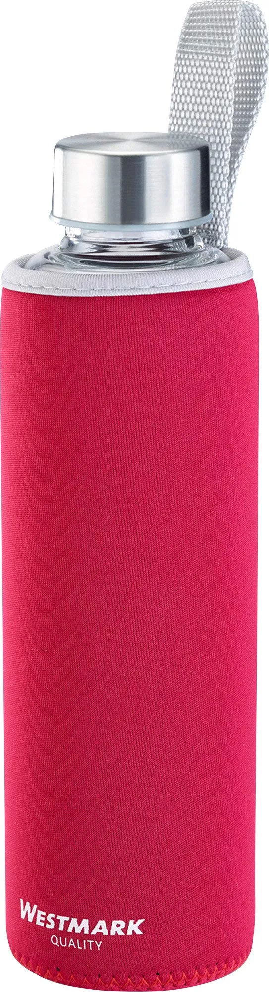 westmark-viva-5272226r-gourde-en-verre-550-ml-avec-protection-textile-sans-bpa-r image 1