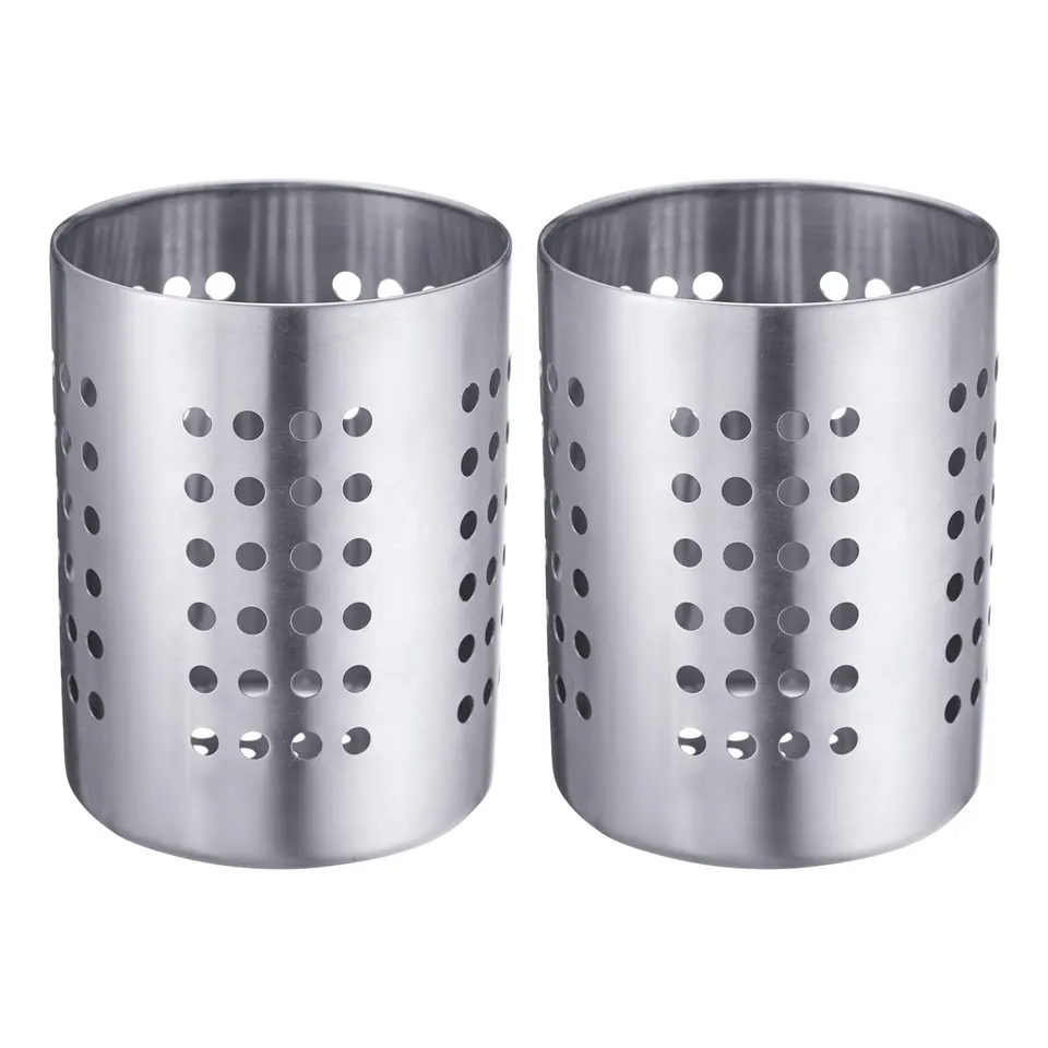 westmark-lot-de-2-gouttoirs-couverts-en-acier-inoxydable-10-x-13-cm-argent image 1