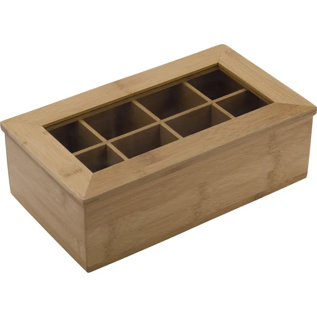 westmark-teatime-15742260-bo-te-th-en-bambou-8-compartiments-28-x-16-cm-jusqu-64 image 1