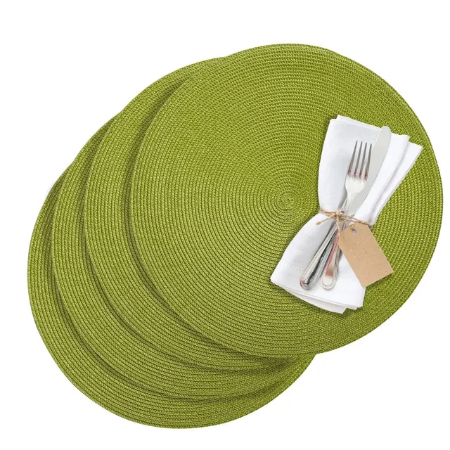 westmark-circle-01211095154-lot-de-4-sets-de-table-ronds-synth-tiques-lavables-3 image 1