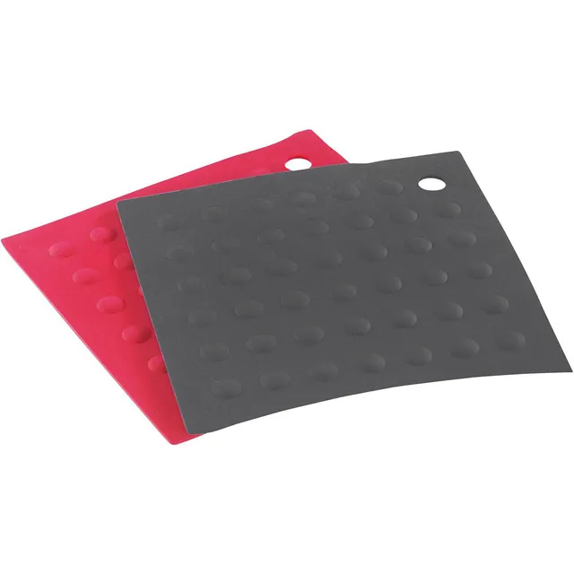 westmark-15582270-set-de-2-dessous-de-plat-en-silicone-17-7-x-17-7-cm-antichaleu image 1