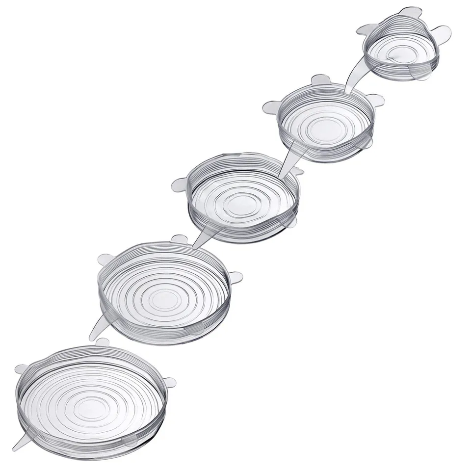 westmark-23262260-lot-de-5-couvercles-de-conservation-en-silicone-extensibles-sa image 1