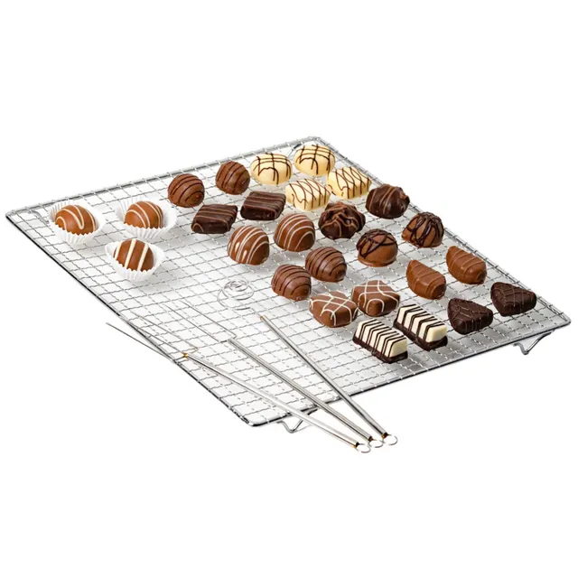 westmark-set-pralines-4-pi-ces-avec-livre-de-recettes-2-fourchettes-tremper-broc image 1