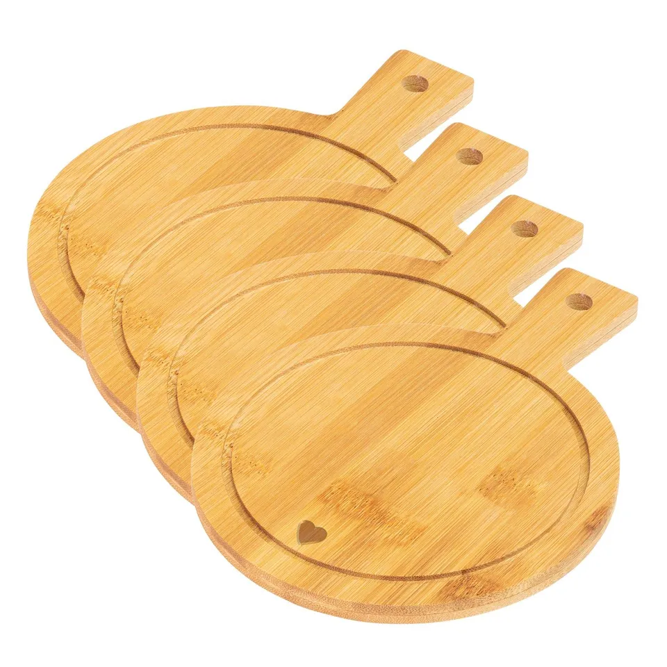 westmark-697322eb-lot-de-4-planches-de-service-rondes-en-bambou-tapas-friends-mo image 1