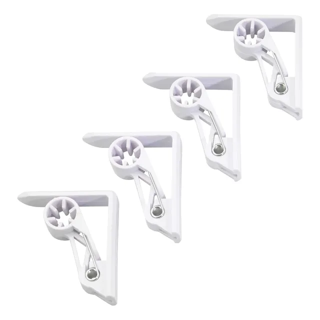 westmark-set-de-4-pinces-nappes-avec-m-canisme-ressort-plastique-abs-aluminium-b image 1