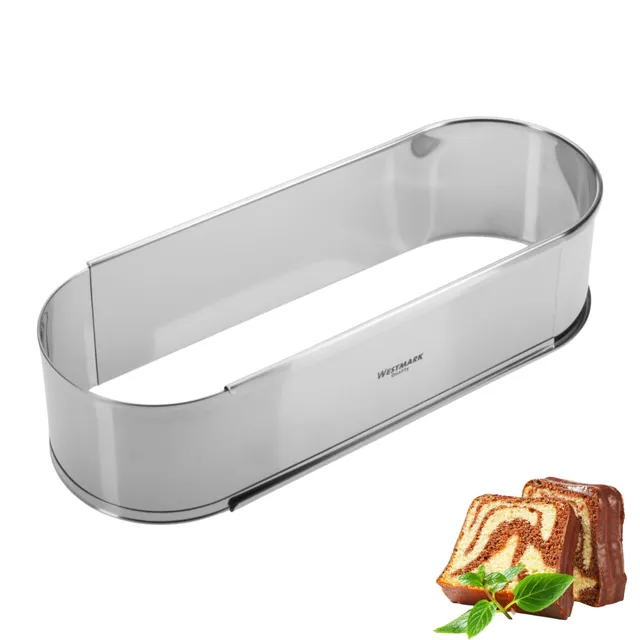 westmark-moule-p-tes-ovale-extensible-en-acier-inoxydable-27-40-cm-sans-fond-pou image 1