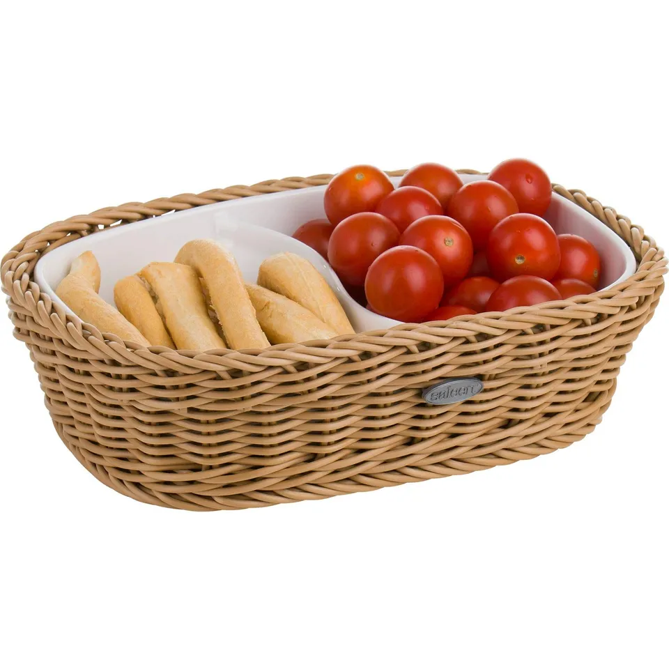 westmark-saleen-2101604160-panier-rectangulaire-avec-2-compartiments-porcelaine- image 1