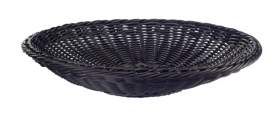 westmark-saleen-2038911-corbeille-plate-noire-38-x-7-5-cm-panier-tress-alimentai image 1