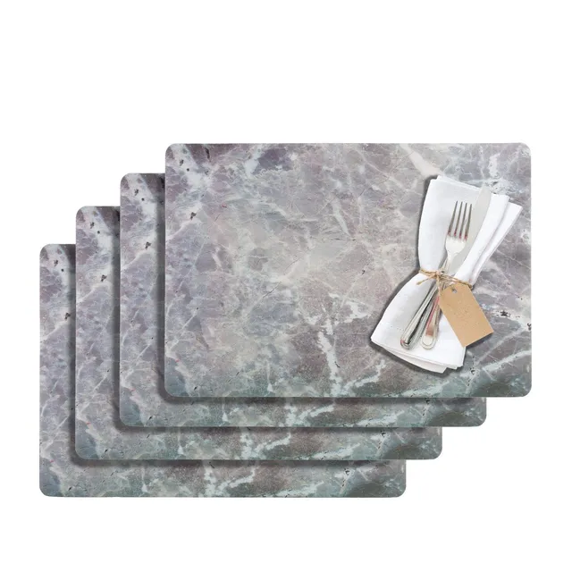westmark-4-sets-de-table-edition-saleen-marmor-43-5-x-30-cm-pet-aspect-marbre-gr image 1