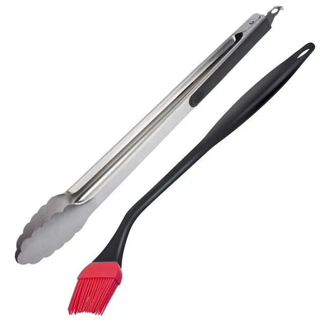 westmark-151622e6-set-barbecue-2-pi-ces-pince-classic-spezial-maxi-poign-es-caou image 1