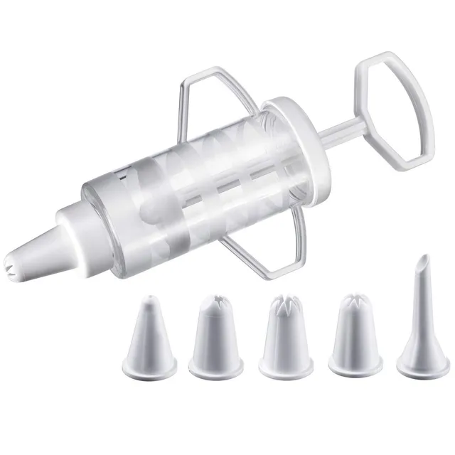westmark-30772270-seringue-de-gla-age-p-tisserie-avec-5-douilles-capacit-100-ml- image 1