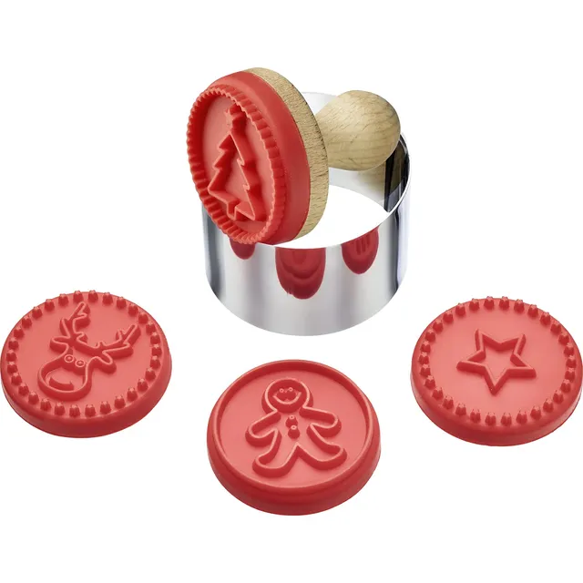 westmark-30352260-set-de-6-tampons-biscuits-avec-4-motifs-de-no-l-5-cm-acier-ino image 1