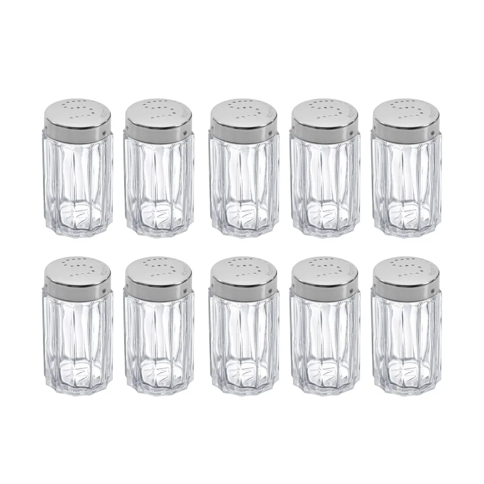 westmark-sali-res-traditionell-set-de-10-verre-acier-inoxydable-50-ml-argent-tra image 1