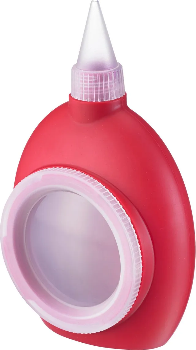 westmark-31122280-set-de-6-flacons-de-d-coration-en-silicone-blanc-rouge-avec-6- image 1
