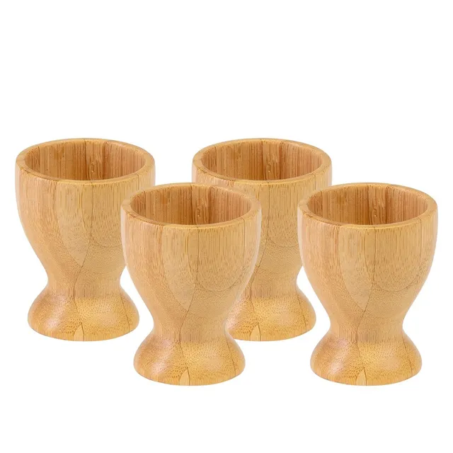 westmark-tapas-friends-700822e3-lot-de-4-coquetiers-avec-pied-en-bambou-4-7-cm-m image 1