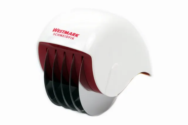 westmark-schneidfix-hachoir-fines-herbes-rouleau-de-coupe-5-roues-aff-t-es-en-ac image 1