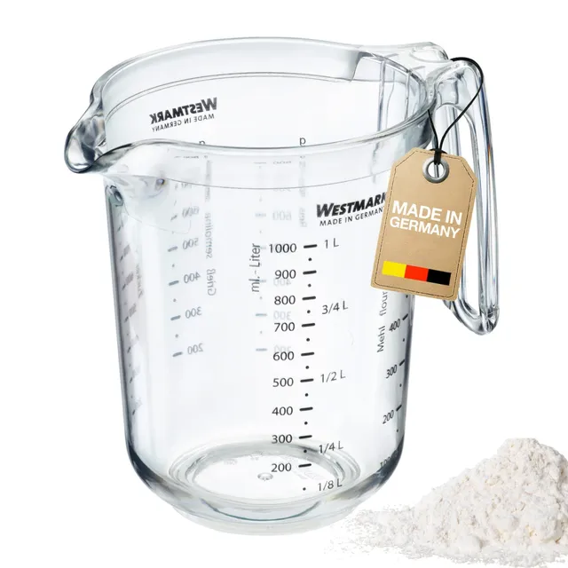 westmark-gerda-30682270-pichet-mesureur-1-litre-gradu-multilingue-en-plastique-t image 1