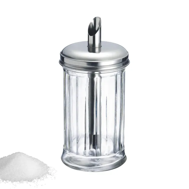 westmark-new-york-65242260-sucrier-300-ml-en-verre-avec-couvercle-en-acier-inoxy image 1