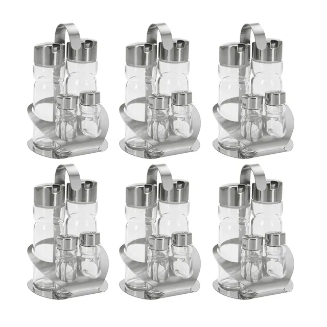 westmark-650522e2-wien-m-nage-5-pi-ces-sel-poivre-huile-et-vinaigre-acier-inoxyd image 1