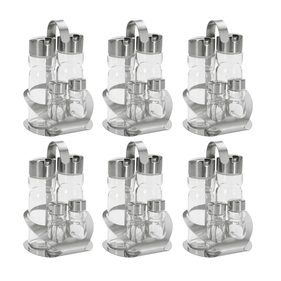westmark-650522e2-wien-m-nage-5-pi-ces-sel-poivre-huile-et-vinaigre-acier-inoxyd image 1