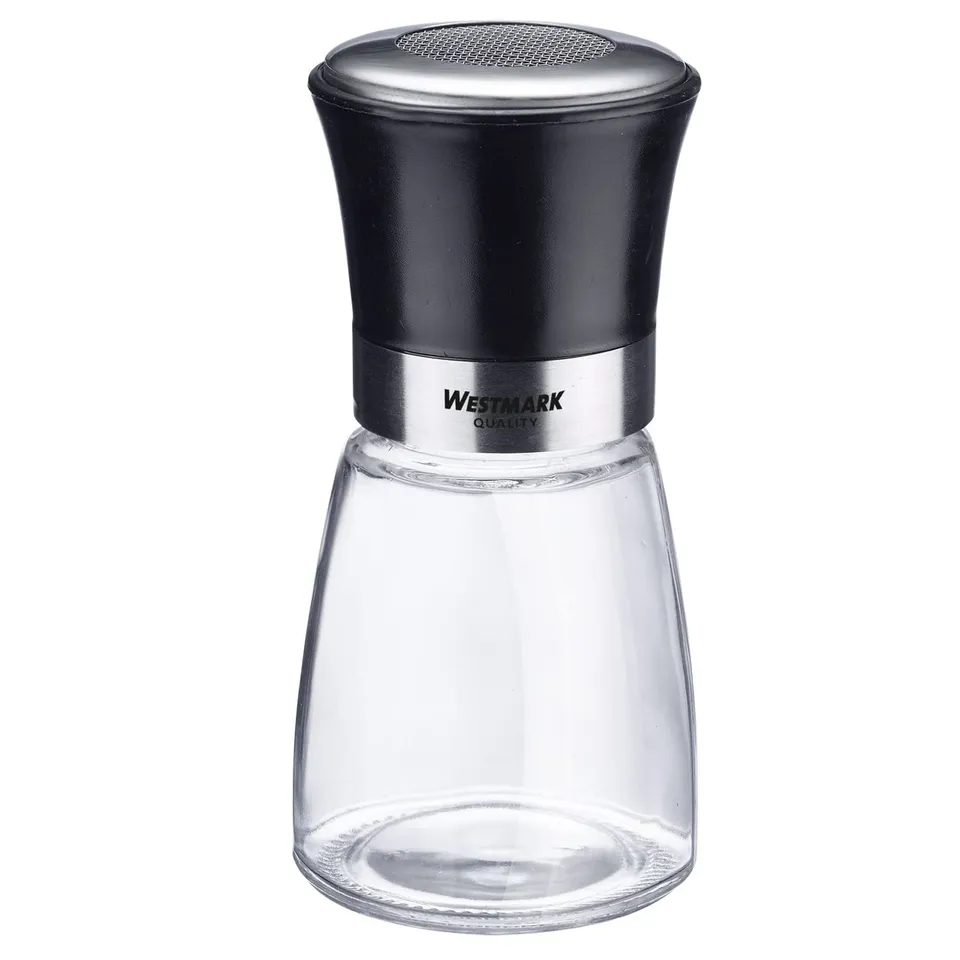 westmark-blacky-69512260-saupoudreuse-de-sucre-glace-190-ml-tamis-inox-mailles-f image 1