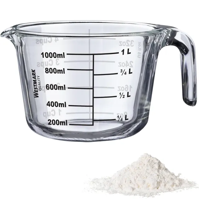westmark-30632260-verre-doseur-1-litre-en-verre-borosilicate-r-sistant-jusqu-280 image 1