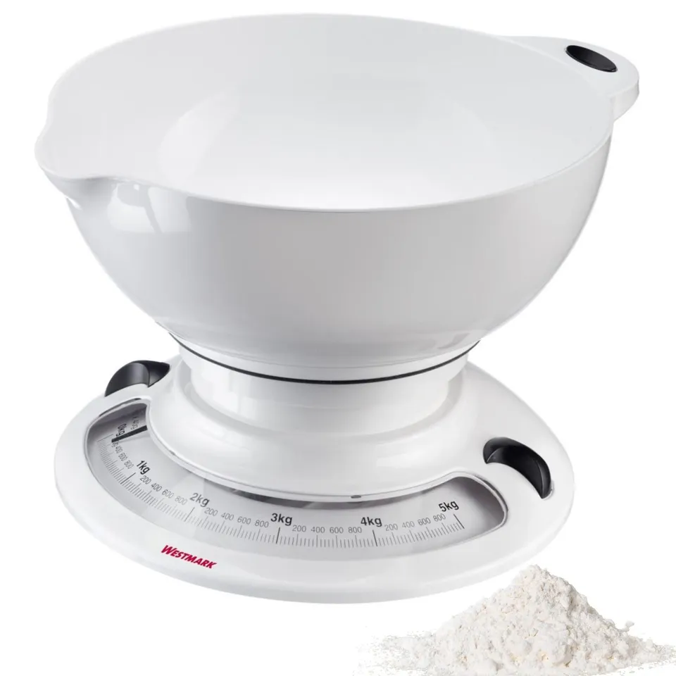 westmark-balance-de-cuisine-m-canique-avec-bol-m-langeur-2-3-l-balance-empilable image 1
