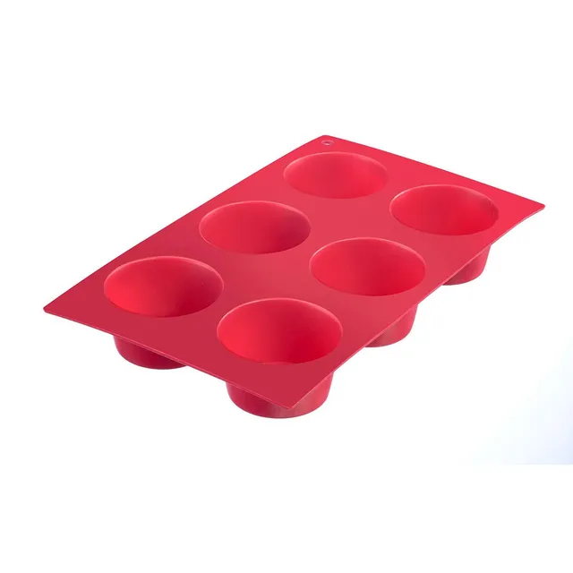 westmark-30152270-moule-muffins-6-cavit-s-en-silicone-antiadh-sif-rouge-29-3-x-1 image 1