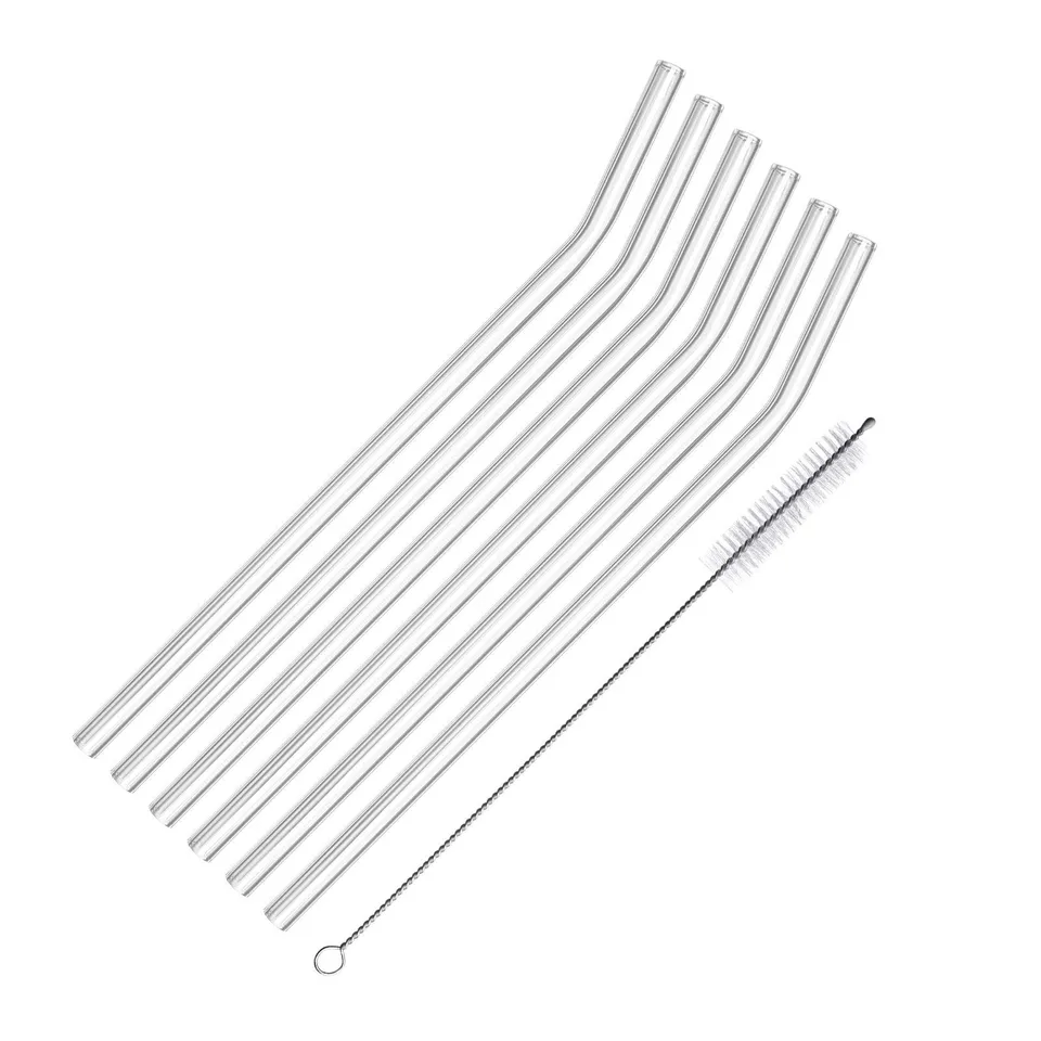 westmark-glas-knick-lot-de-6-pailles-courb-es-en-verre-borosilicat-r-utilisables image 1