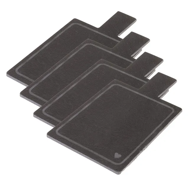 westmark-tapas-friends-lot-de-4-planches-de-service-en-ardoise-naturelle-avec-po image 1