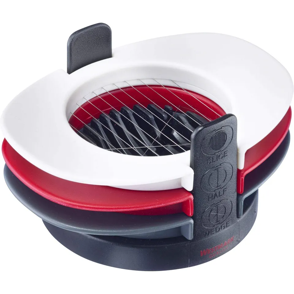 westmark-10452260-coupe-uf-et-mozzarella-3-en-1-eggs-hopp-empilable-avec-plateau image 1