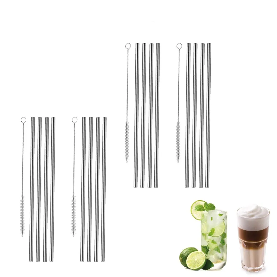 westmark-627222e2-lot-de-16-pailles-droites-en-acier-inoxydable-18-10-avec-4-bro image 1